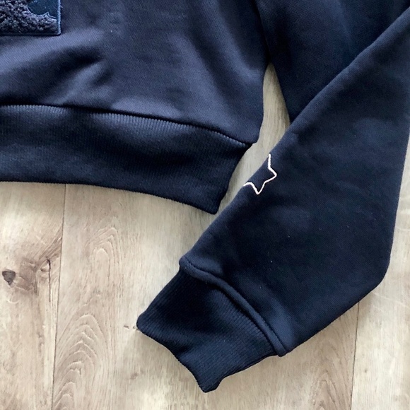 MakoHouse, Cropped, Goodnight, Sleepy, Navy, Crewneck, Sweatshirt, Size S, NWOT - Picture 6 of 11